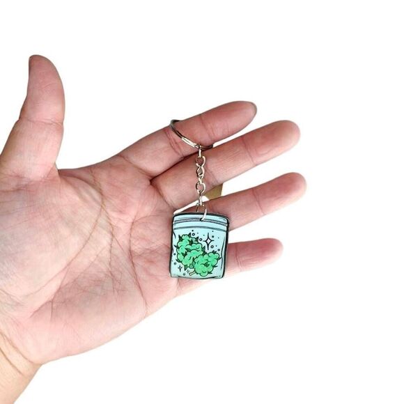 Acrylic 420 Keychain - Picture 1 of 3